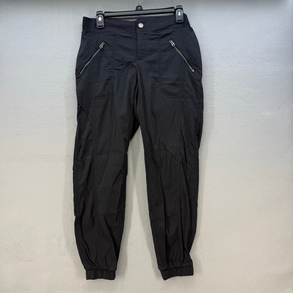 Athleta Joggers Women's 8 Black Cargo Athleisure Preppy Fitness Wear Casual